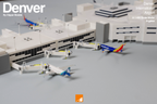 Denver International Airport | A-Gates | 1:400 Scale