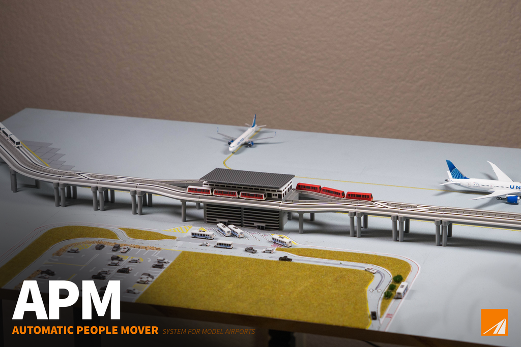 1:400 Automatic People Mover Train (APM - Airtrain, Contemporary)
