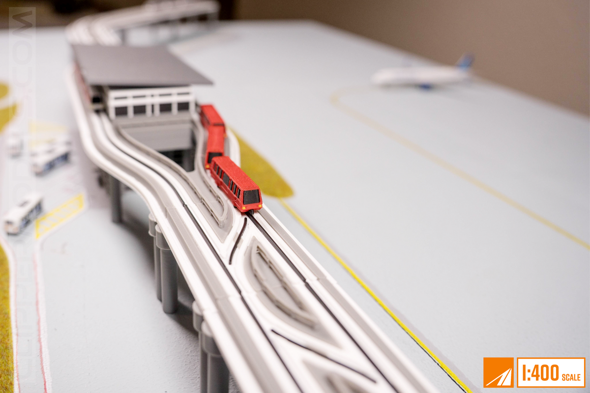 1:400 Automatic People Mover Train (APM - Airtrain, Contemporary)