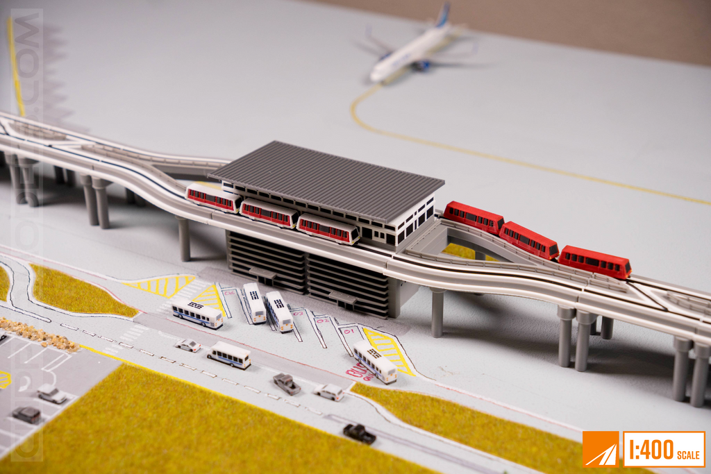 1:400 Automatic People Mover Train (APM - Airtrain, Contemporary)