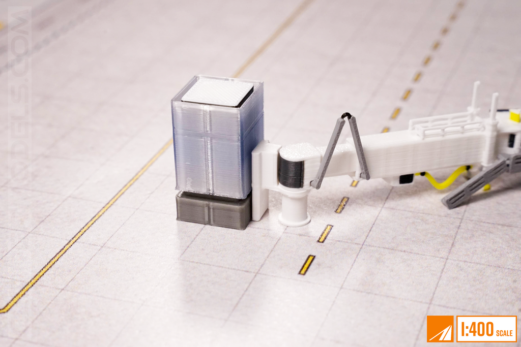 1:400 Jetbridge Hub for Terminal | Fixed Link Jetbridge