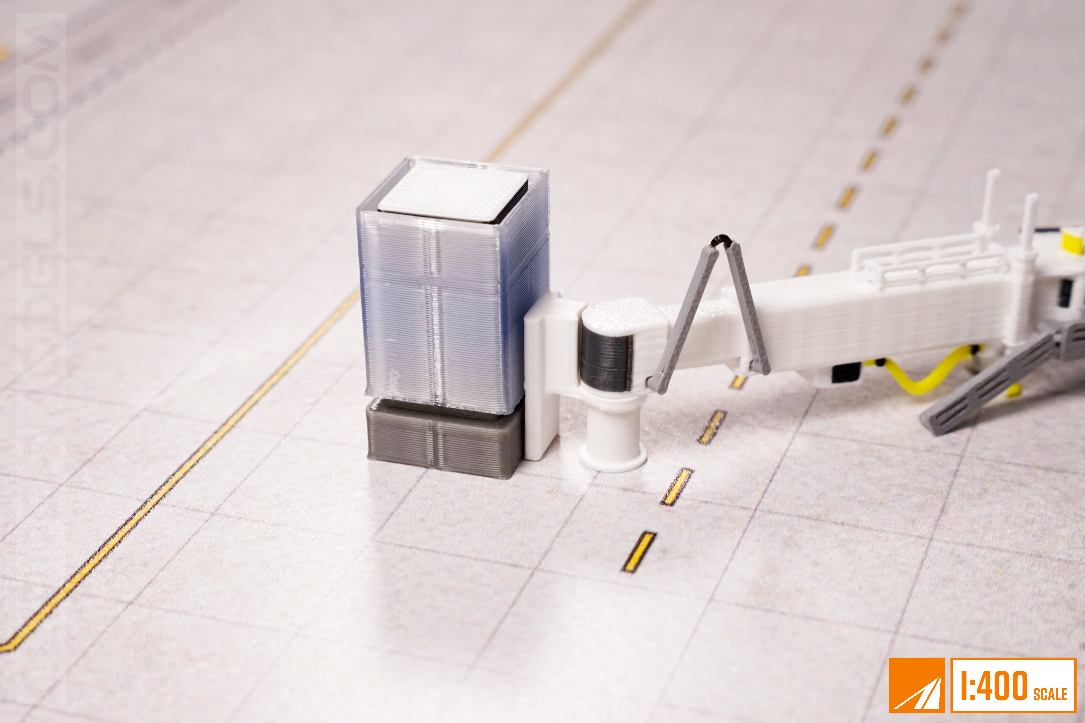 1:400 Jetbridge Hub for Terminal | Fixed Link Jetbridge