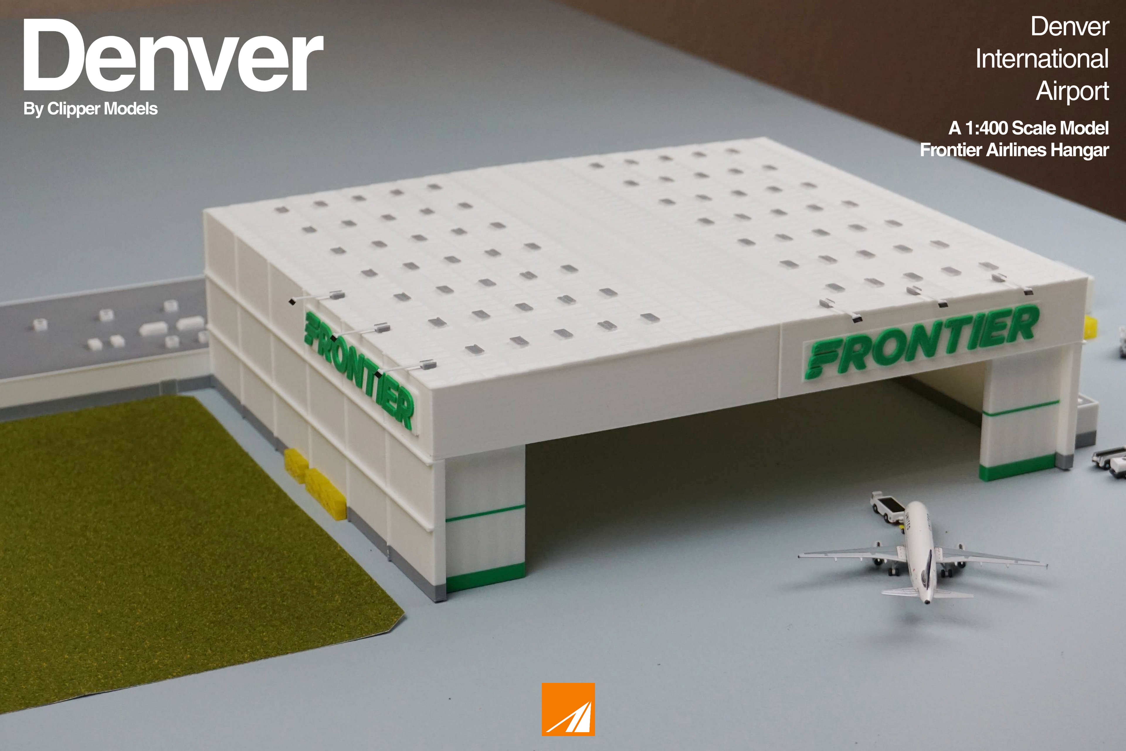 1:400 Aircraft Hanger | Frontier Airlines | KDEN series