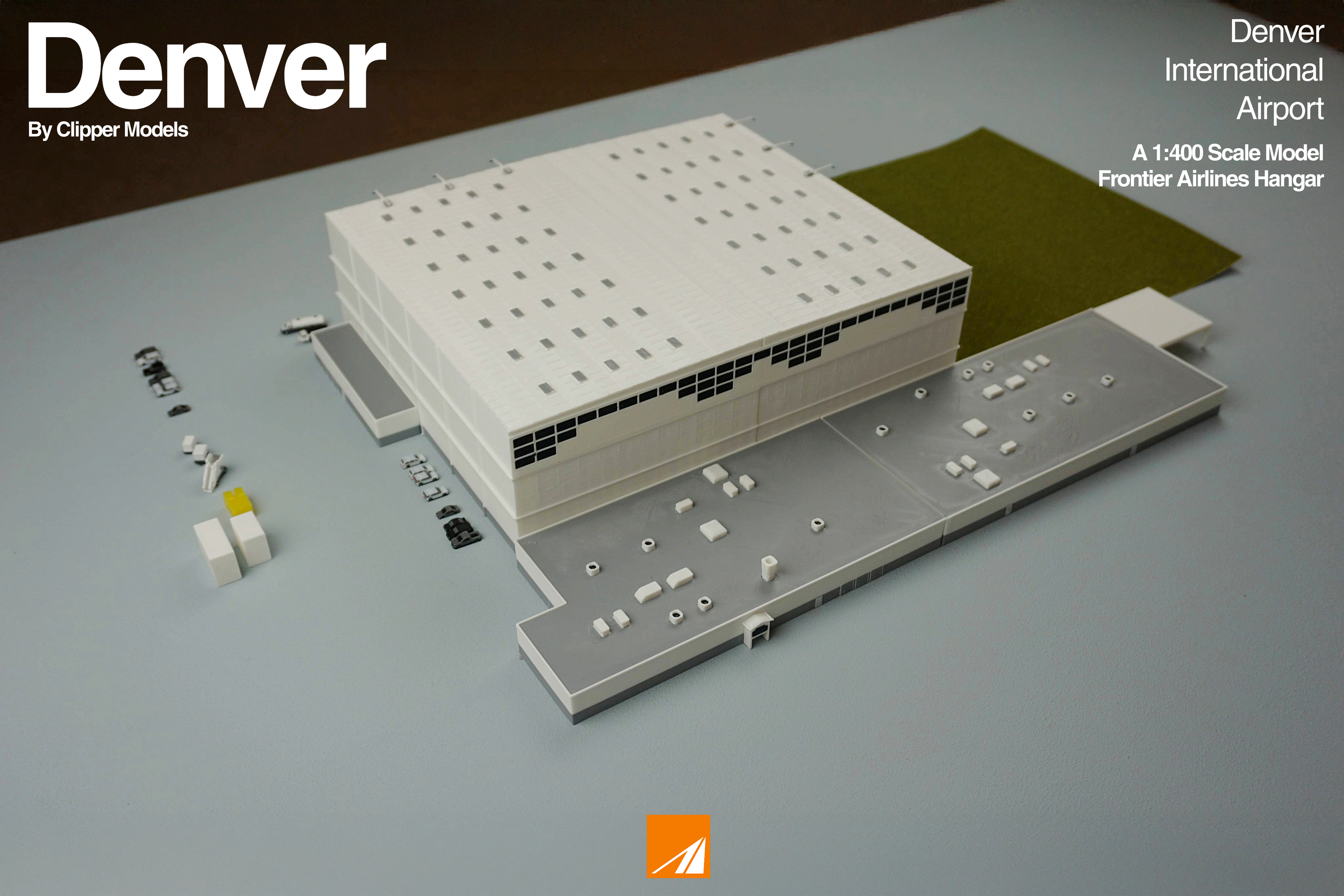 1:400 Aircraft Hanger | Frontier Airlines | KDEN series