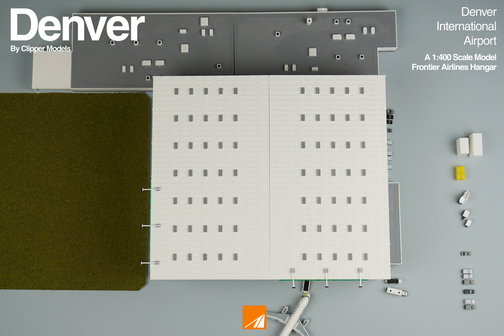 1:400 Aircraft Hanger | Frontier Airlines | KDEN series