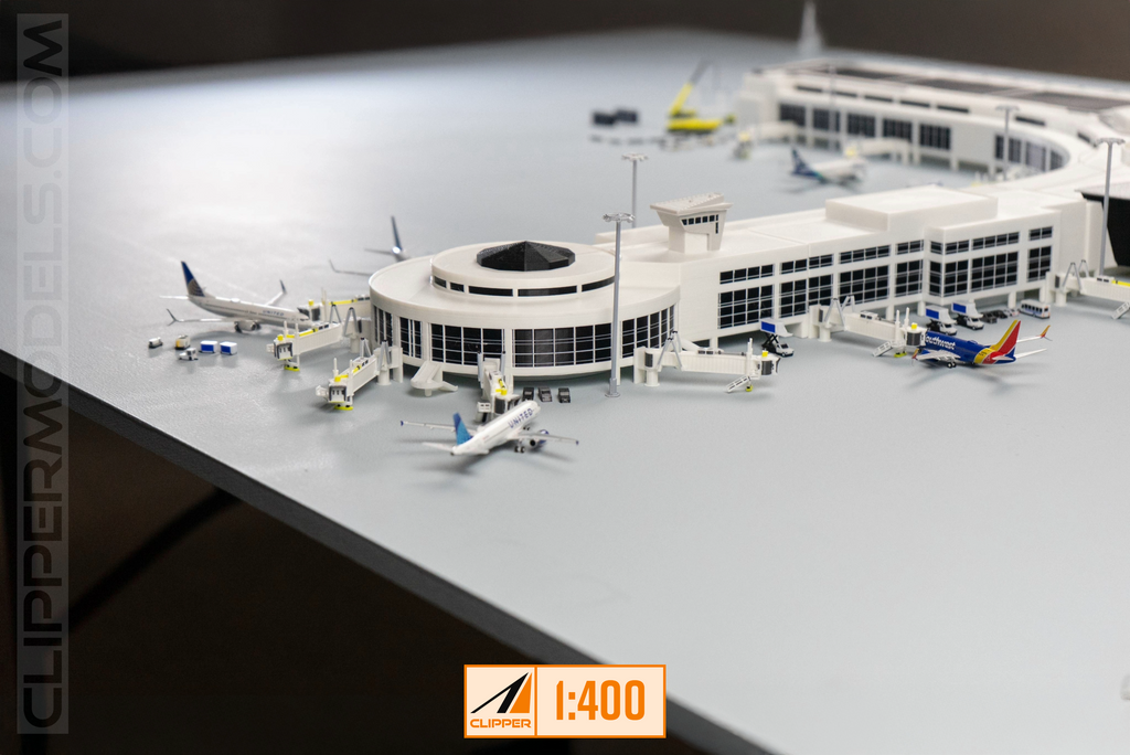 1:400 Scale San Diego International Airport | Terminal 2