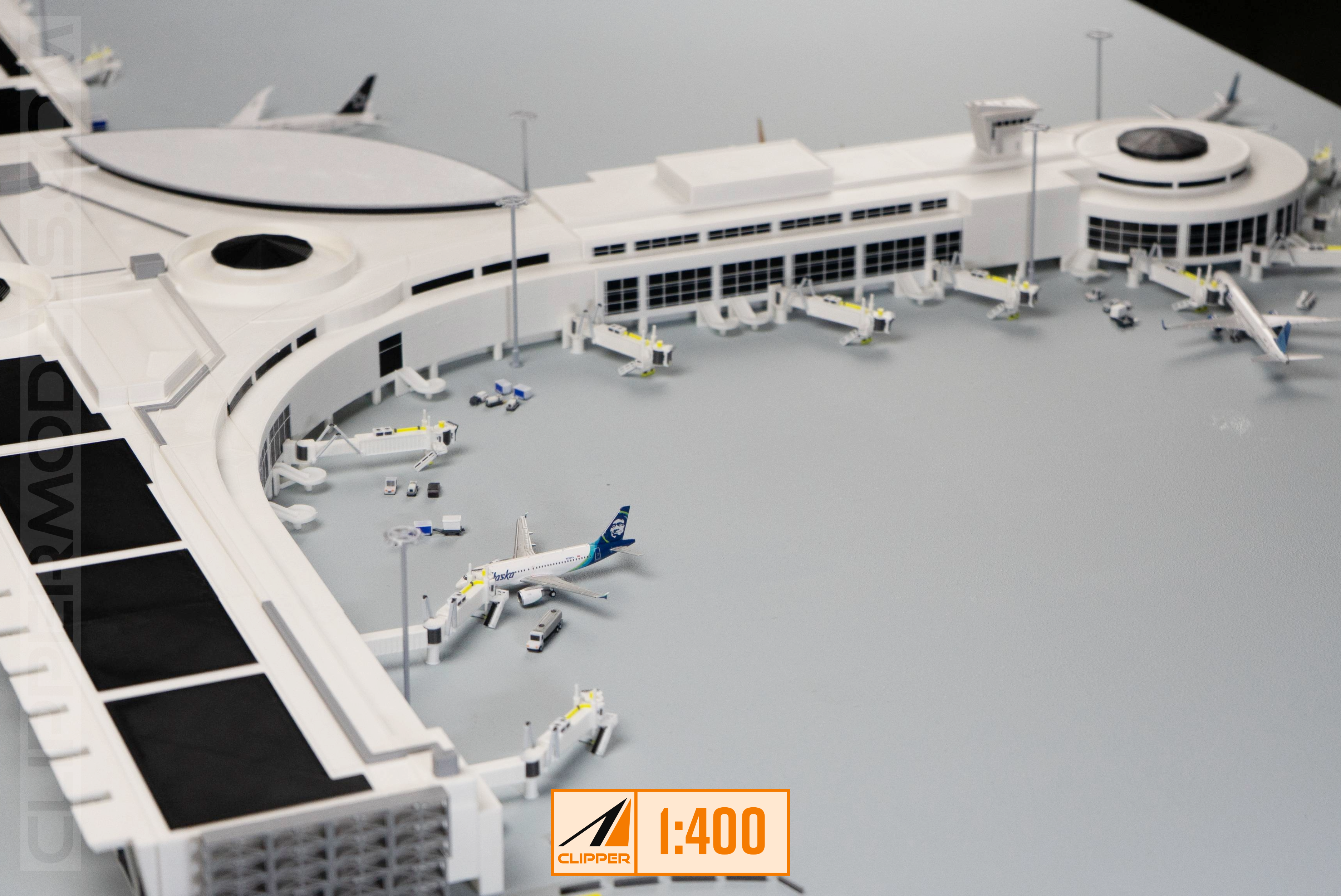 1:400 Scale San Diego International Airport | Terminal 2