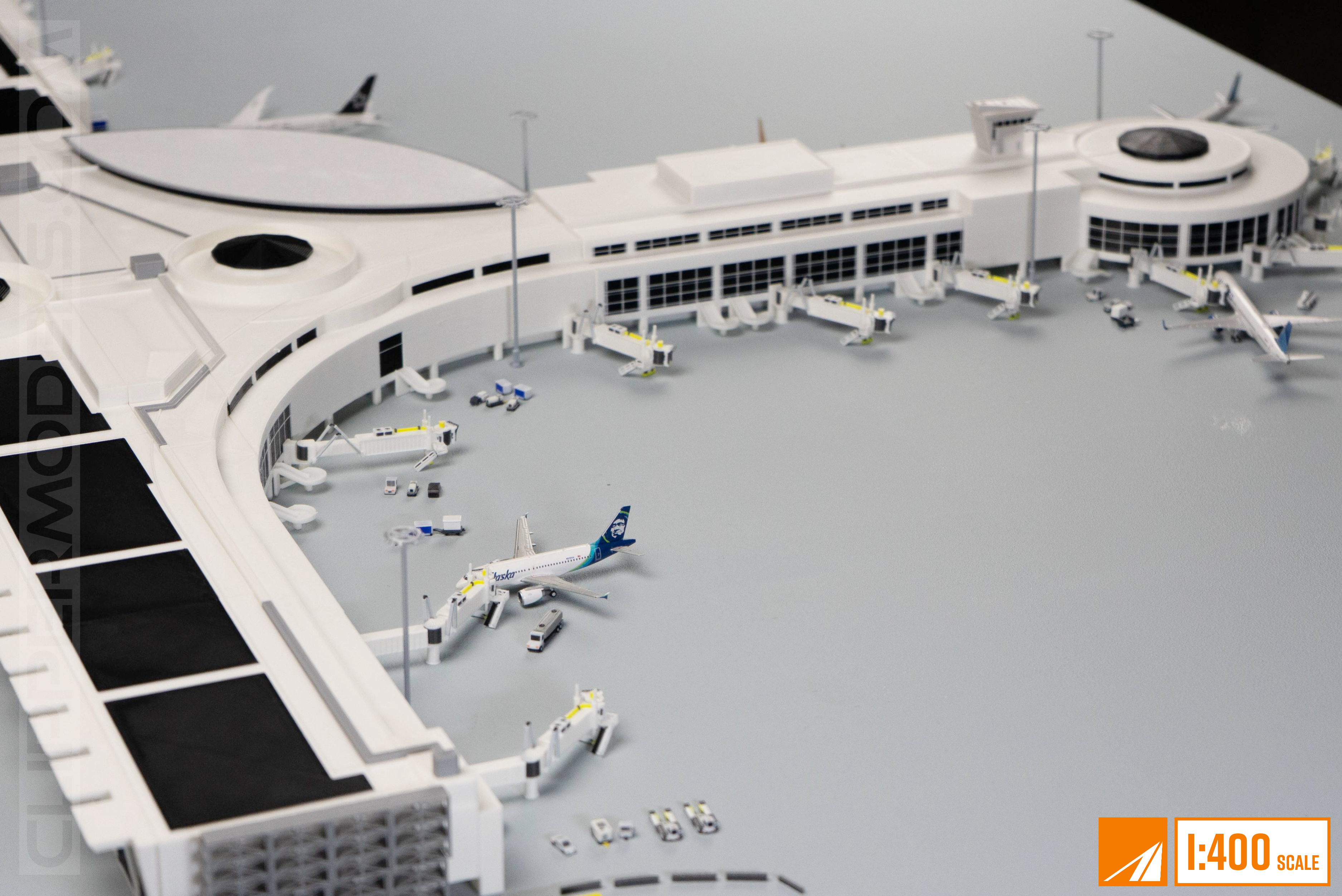 1:400 Scale San Diego International Airport | Terminal 2
