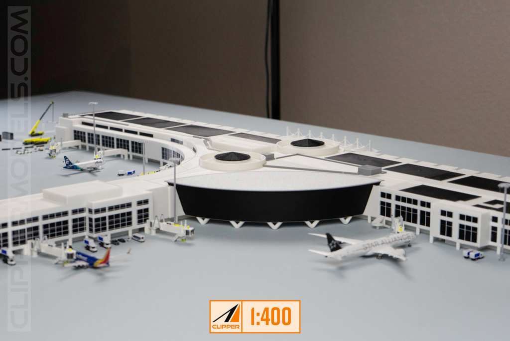 1:400 Scale San Diego International Airport | Terminal 2