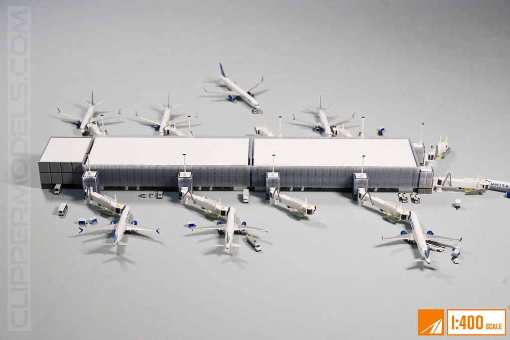 The Airport Concourse (1:400 Model Airport Terminal with Glass facade) | AIRPORT Set