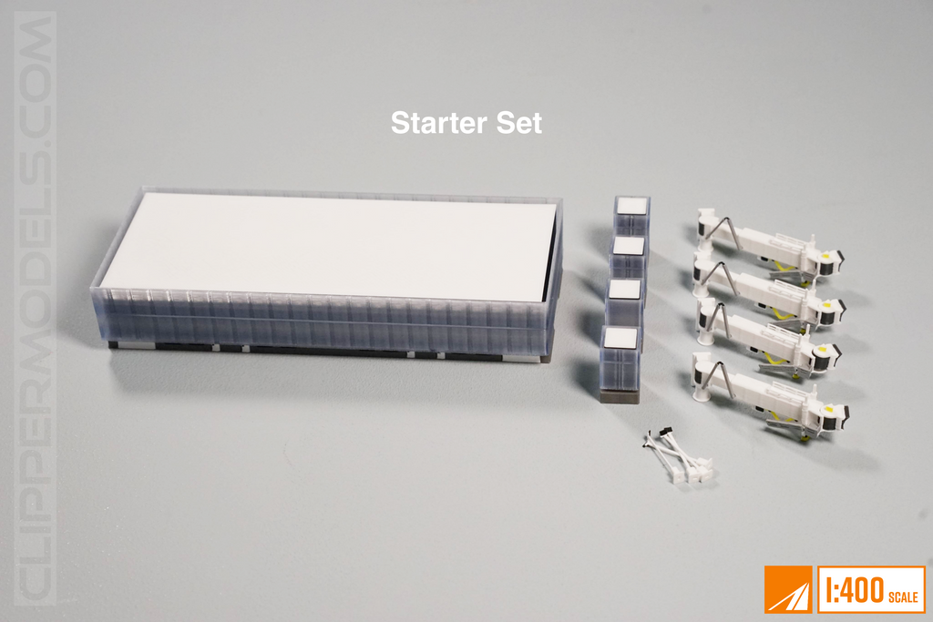 The Airport Concourse (1:400 Model Airport Terminal with Glass facade) | Starter Set