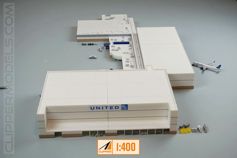 1:400 Aircraft Hanger | United Airlines | Denver International Airport | KDEN Series