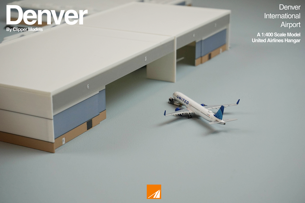 1:400 Aircraft Hanger | United Airlines | Denver International Airport | KDEN Series