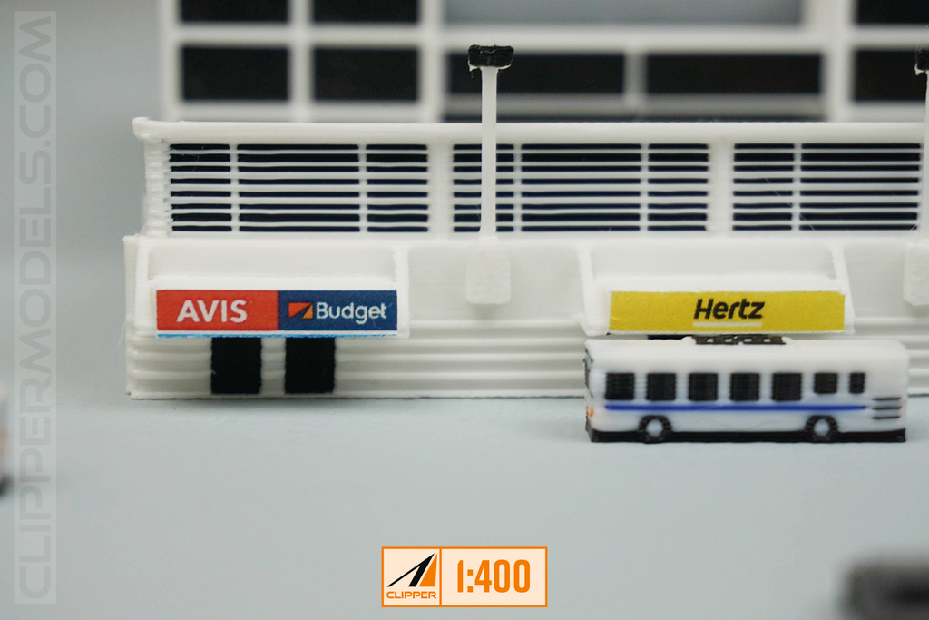 1:400 Rental Car Facility | Model Airport Add-on