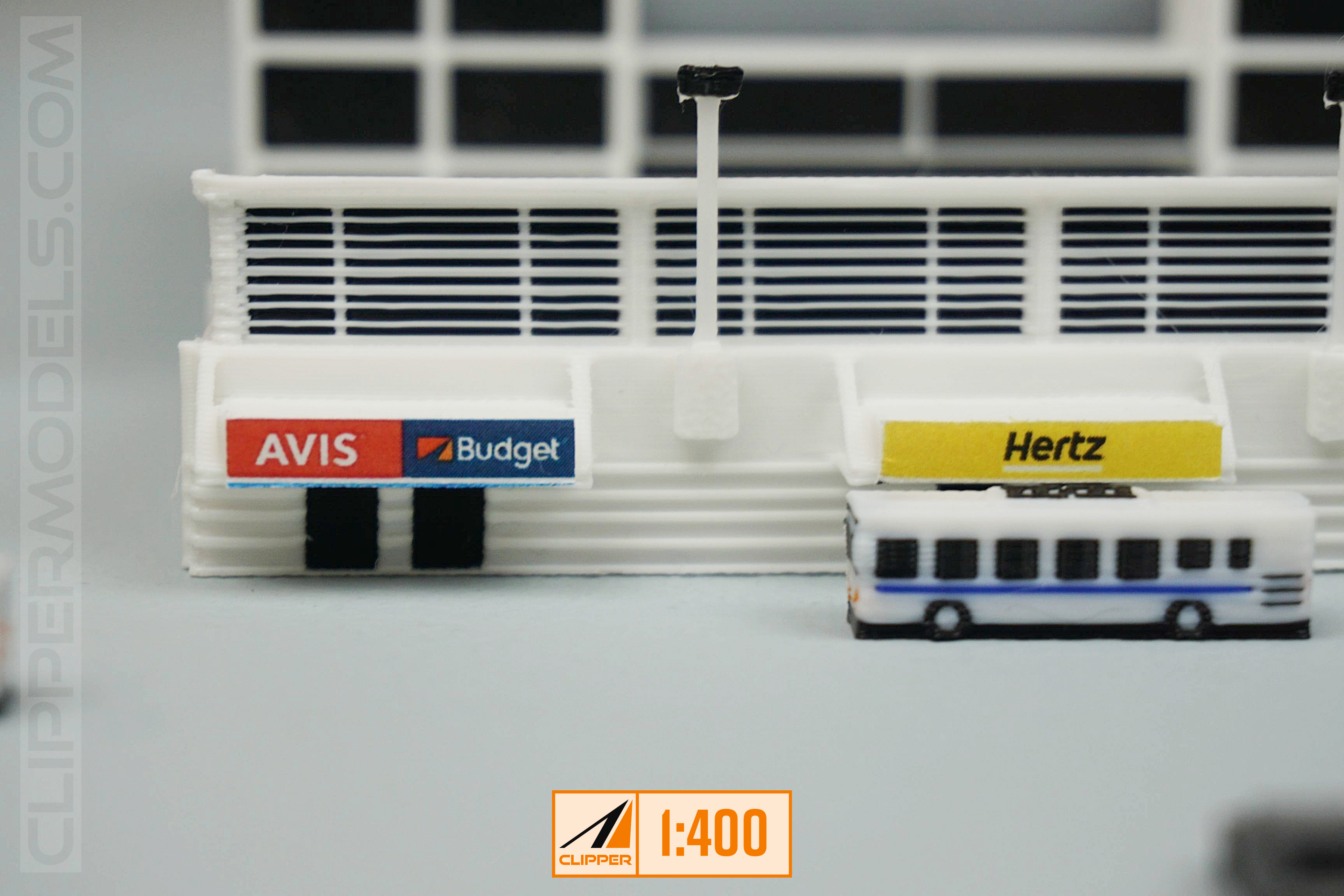1:400 Rental Car Facility | Model Airport Add-on
