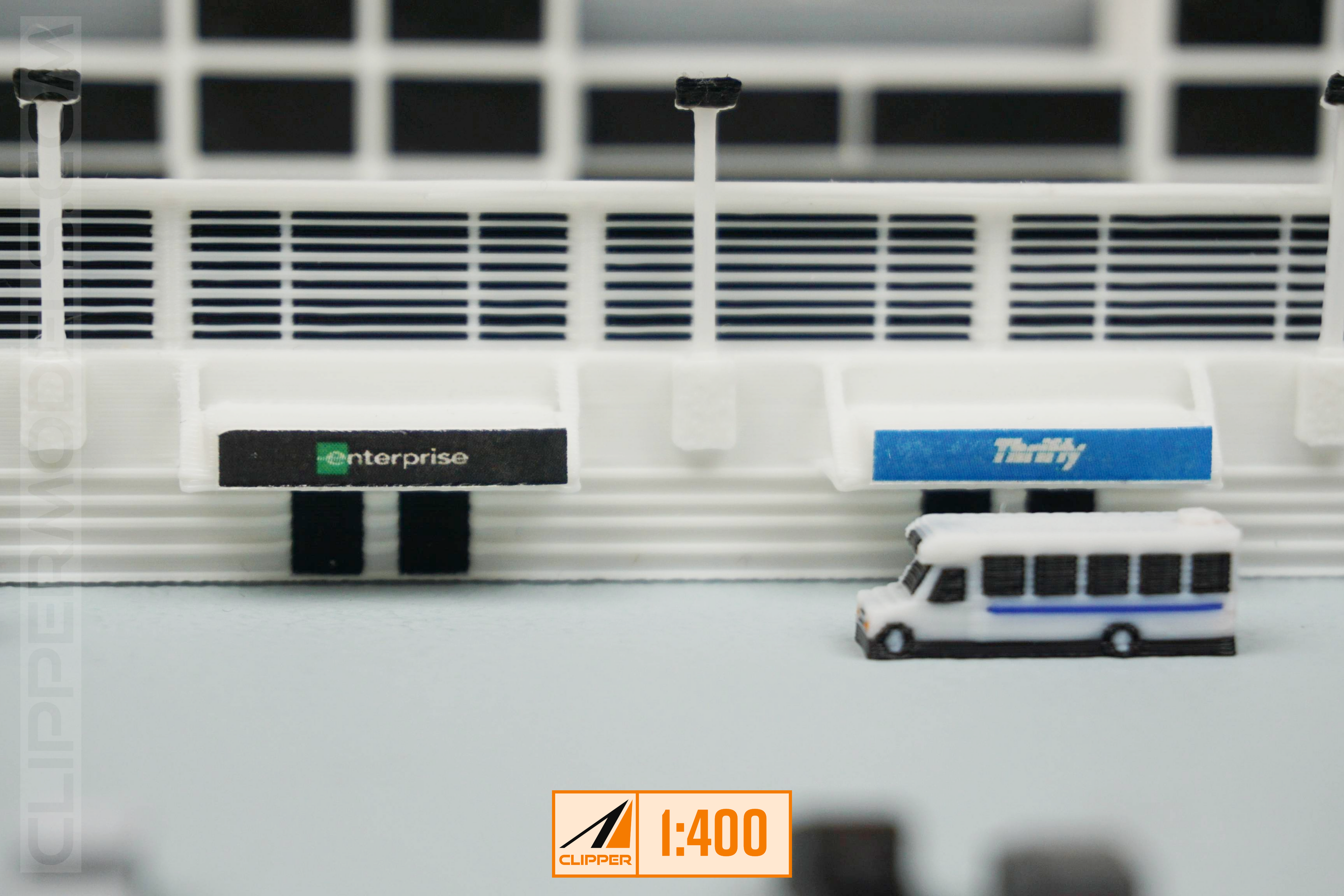 1:400 Rental Car Facility | Model Airport Add-on