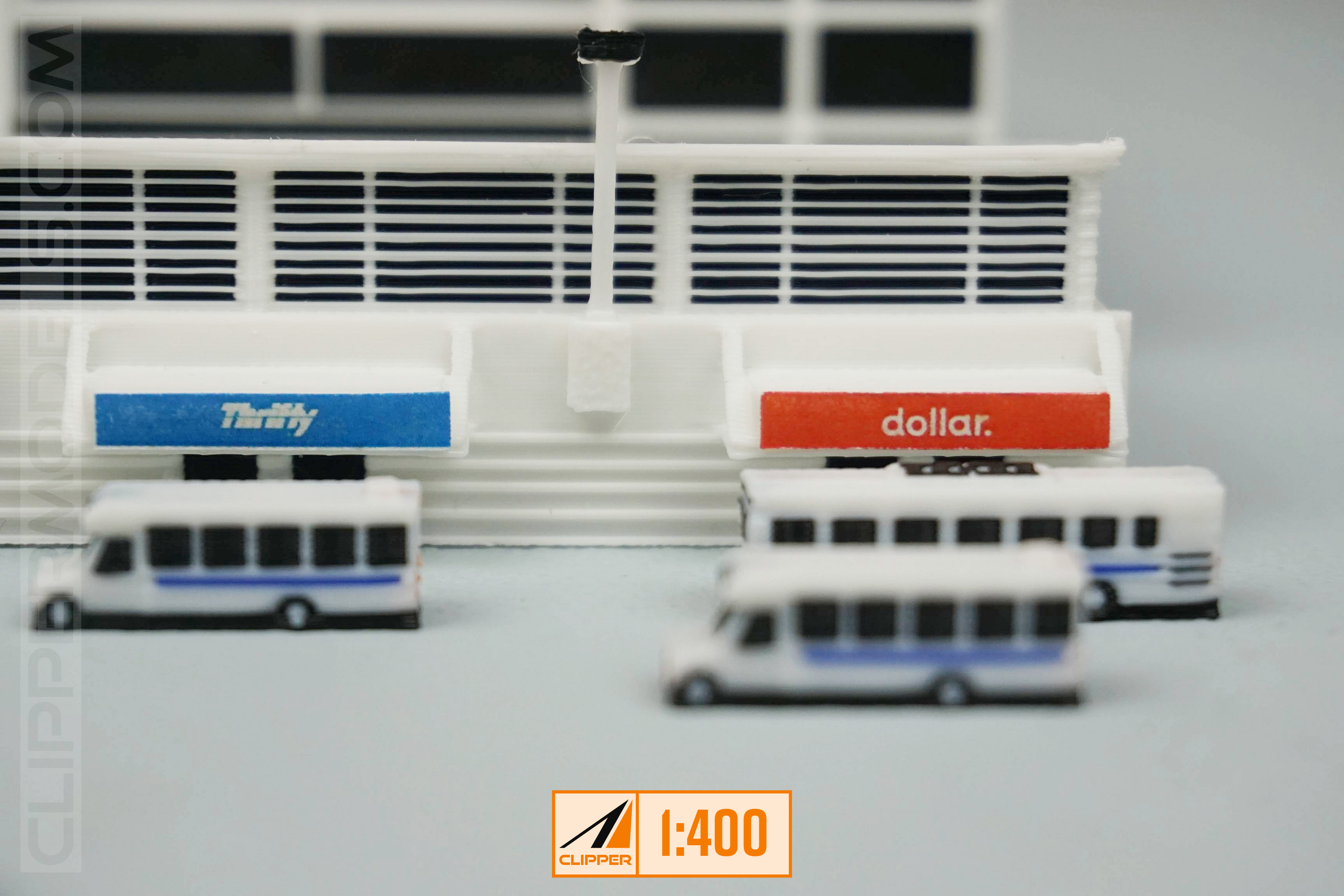 1:400 Rental Car Facility | Model Airport Add-on