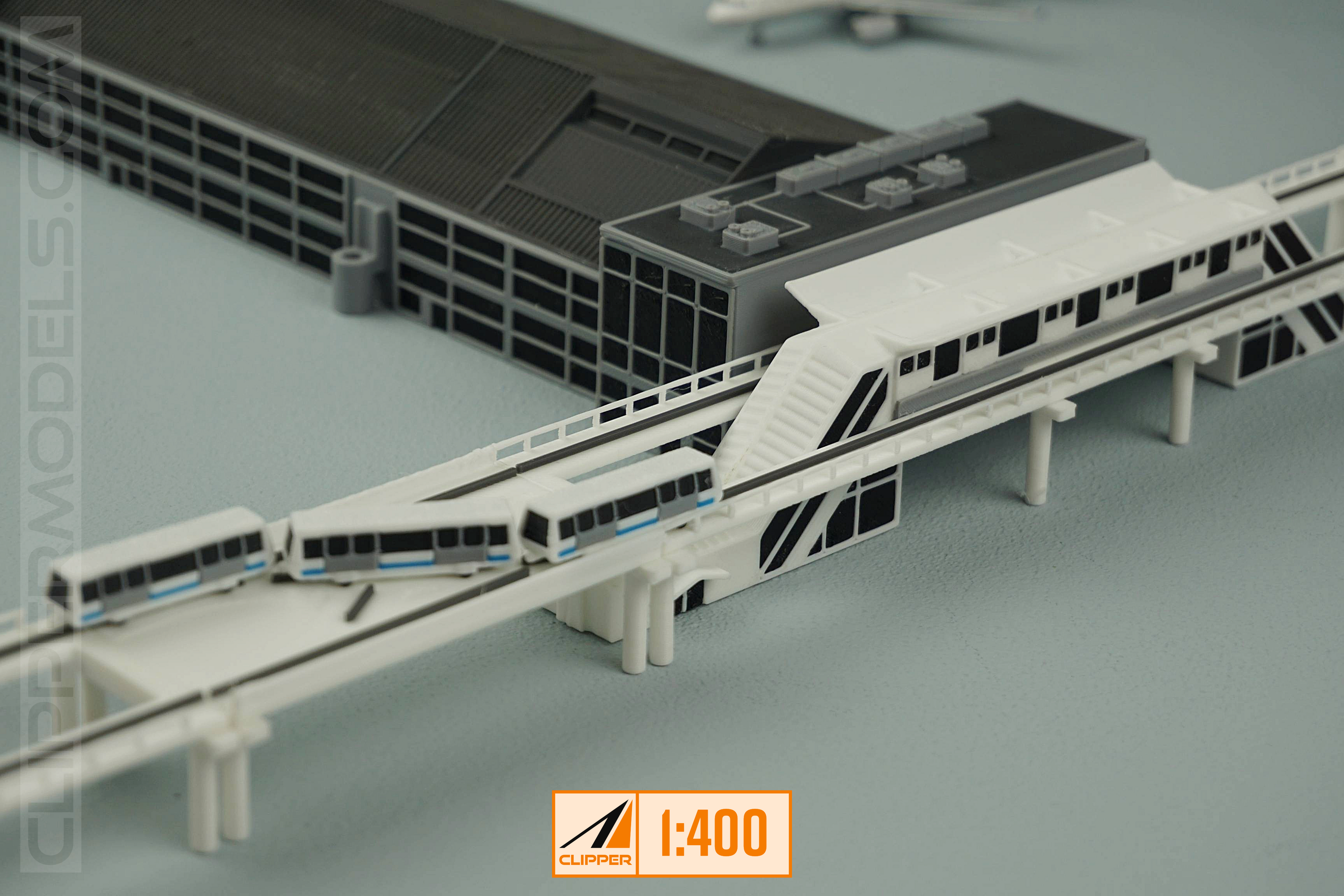 1:400 Automatic People Mover Train | Model Airport Add-on