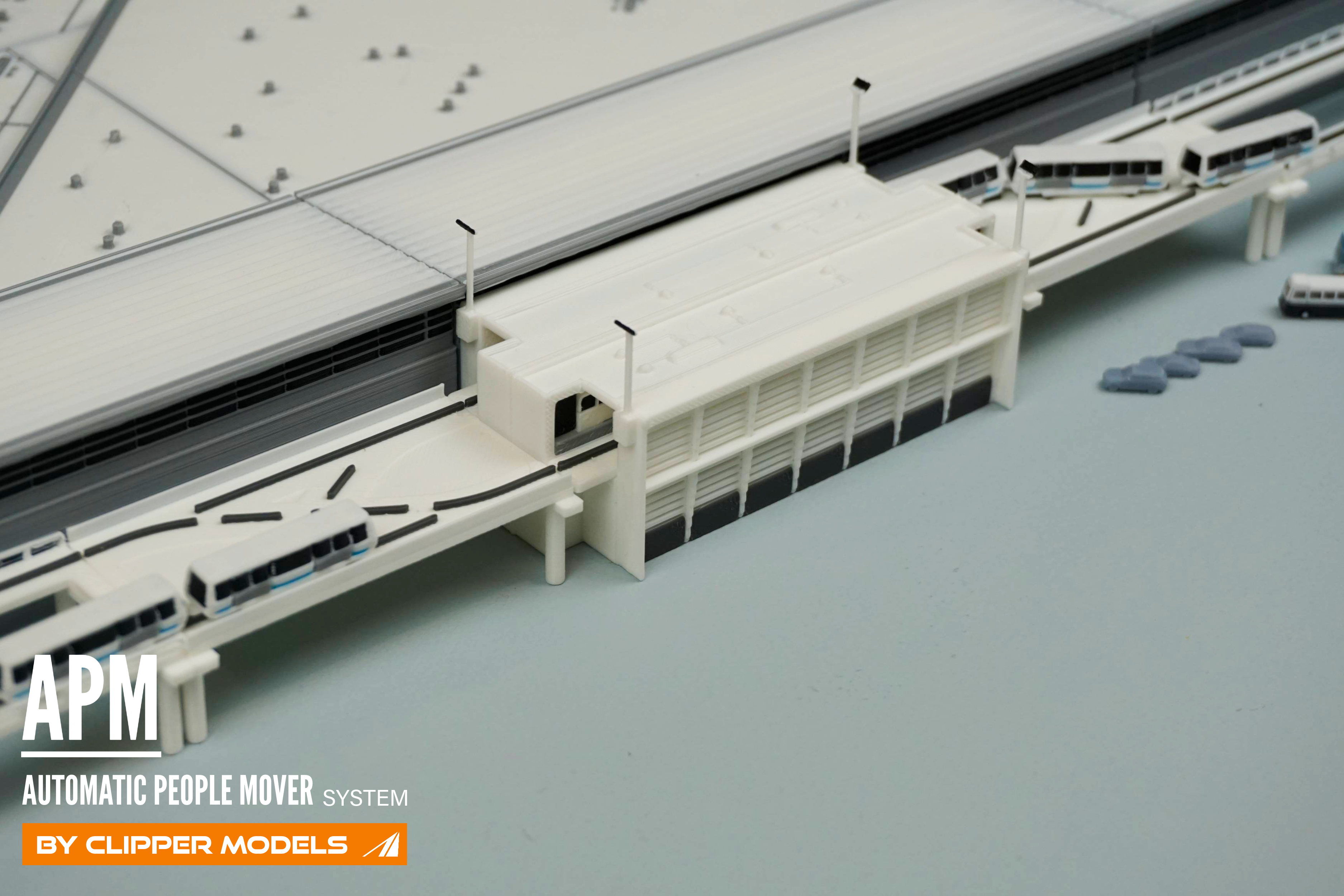 1:400 Automatic People Mover Train (Style 2) | Model Airport Add-on