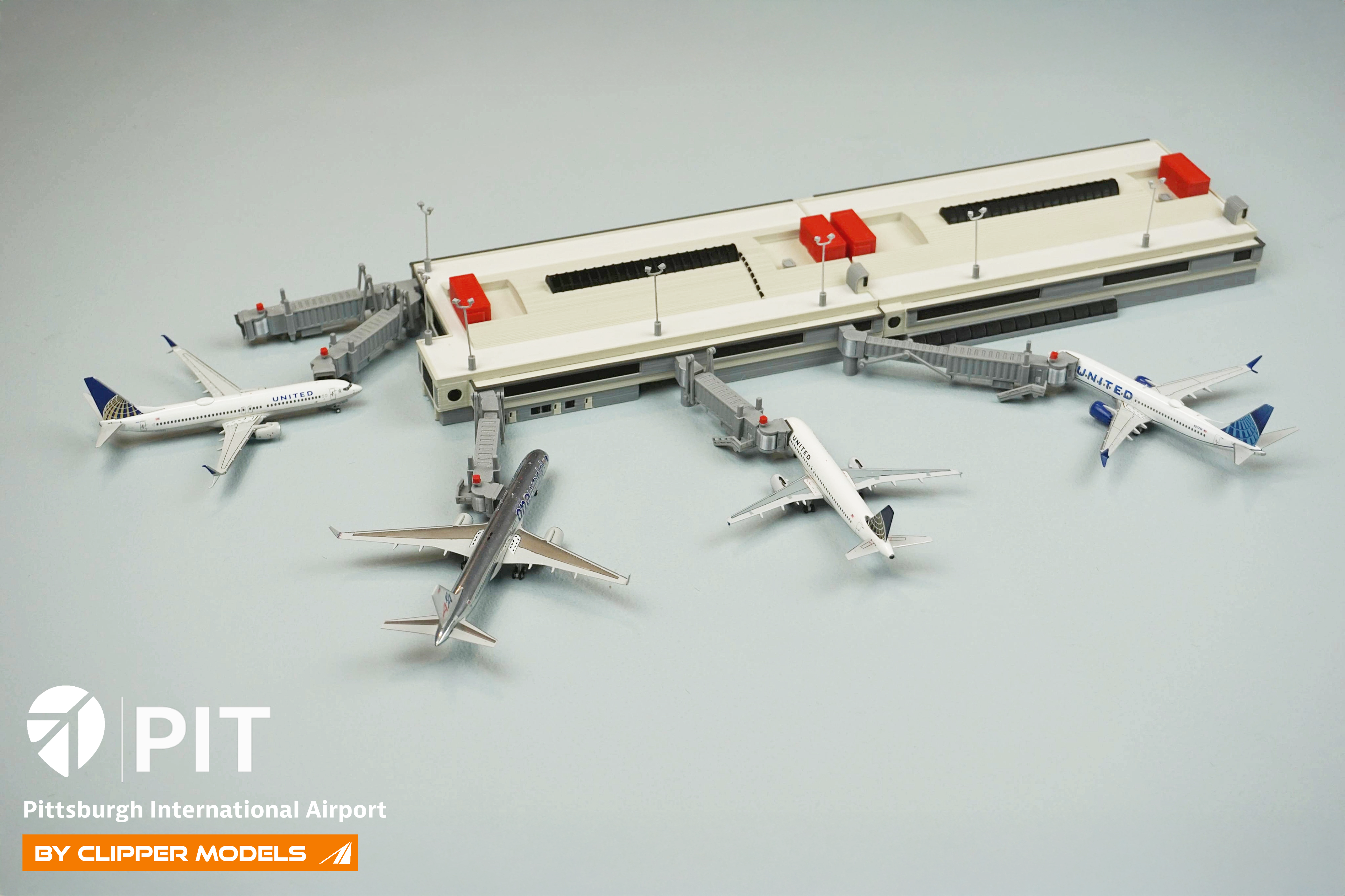 Pittsburgh International Airport | Concourse C section | 1:400 Scale