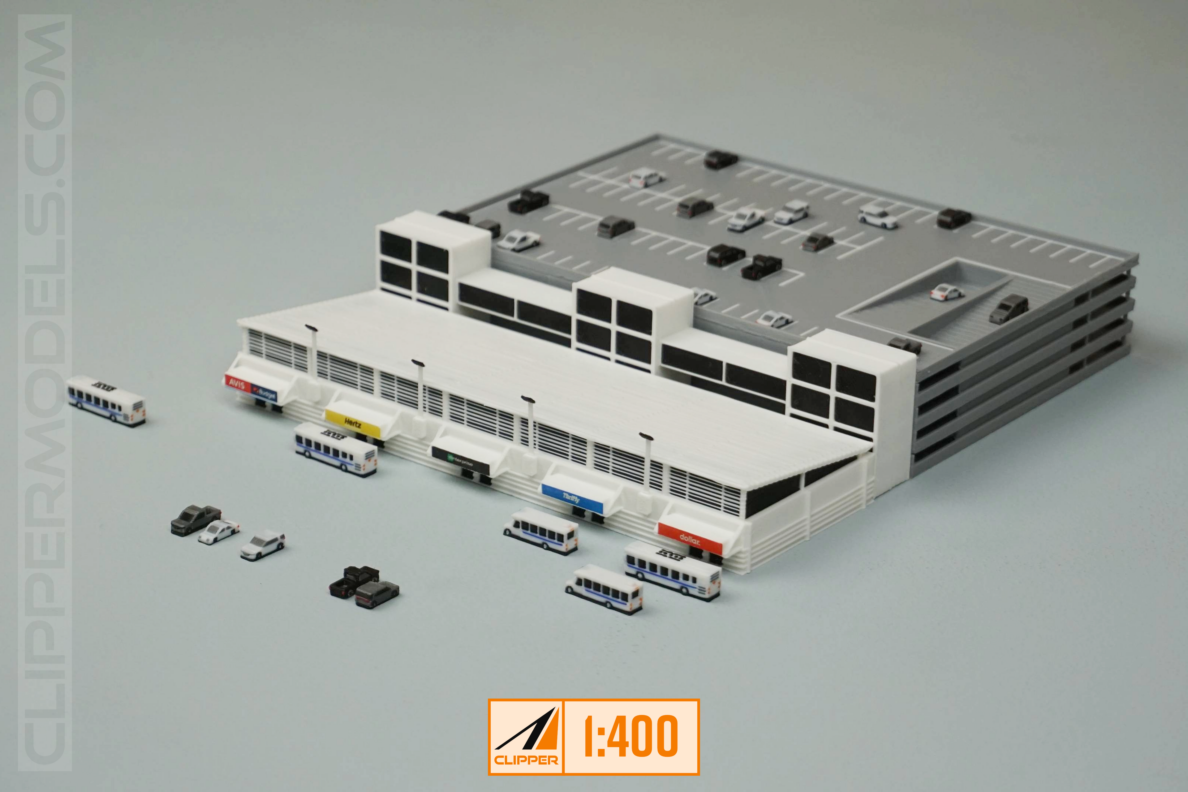 1:400 Rental Car Facility | Model Airport Add-on