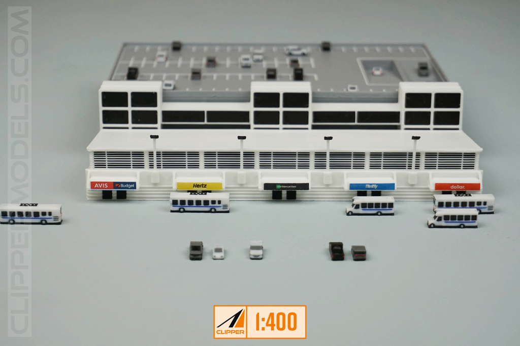 1:400 Rental Car Facility | Model Airport Add-on