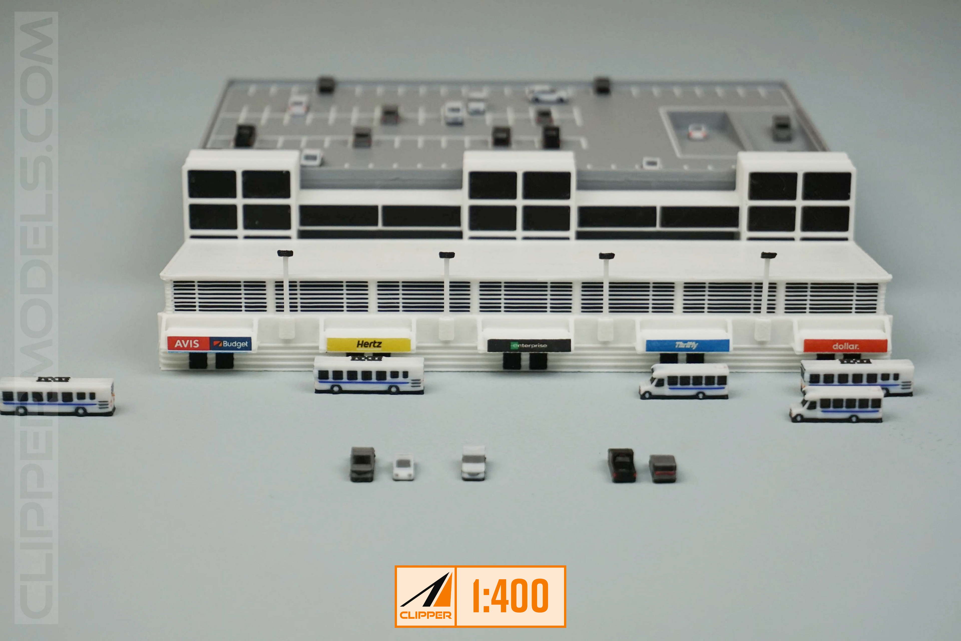 1:400 Rental Car Facility | Model Airport Add-on