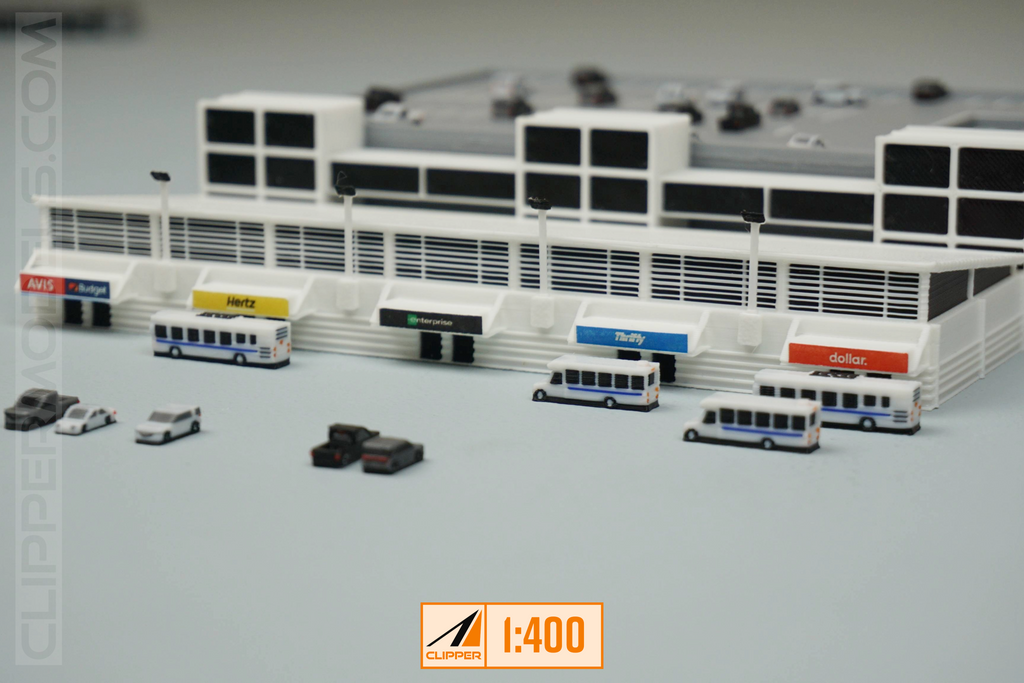 1:400 Rental Car Facility | Model Airport Add-on