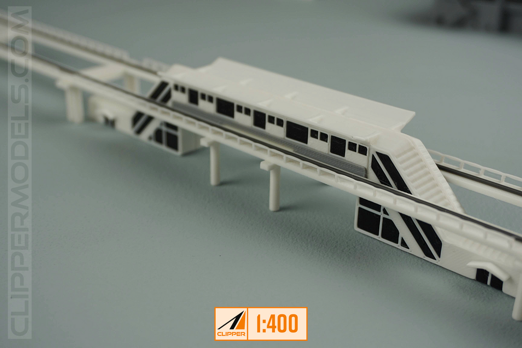 1:400 Automatic People Mover Train | Model Airport Add-on