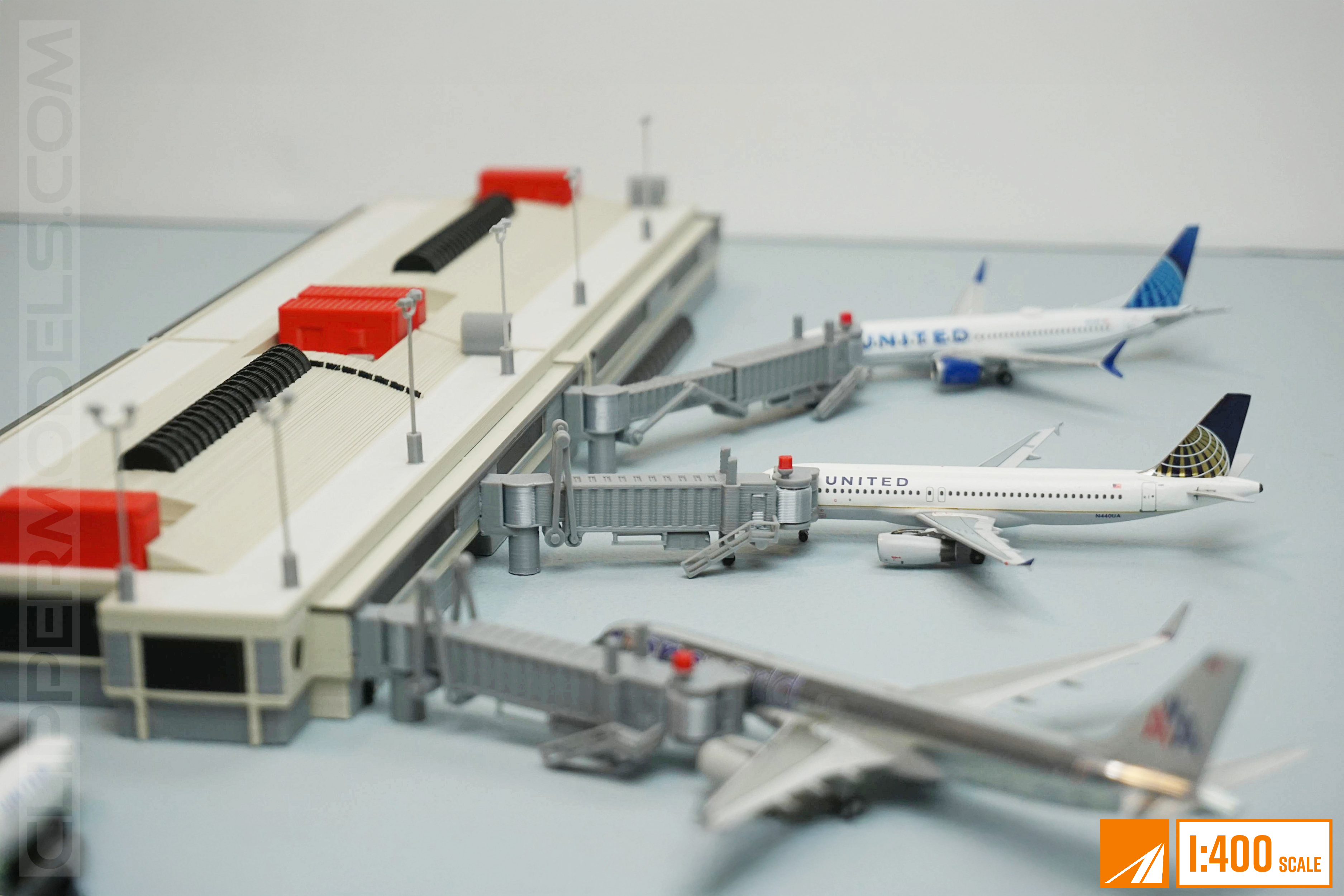 Pittsburgh International Airport | Concourse C section | 1:400 Scale