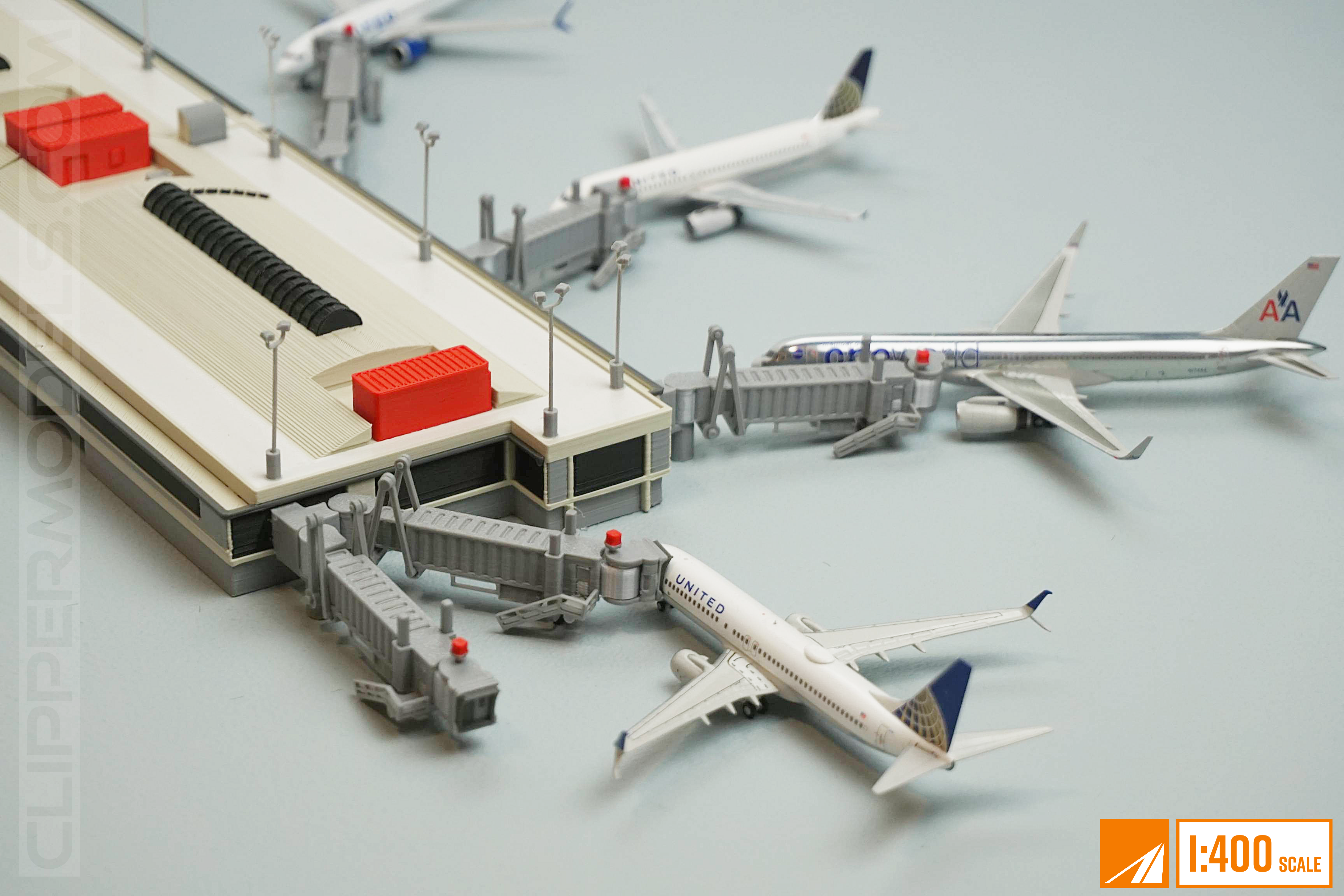 Pittsburgh International Airport | Concourse C section | 1:400 Scale