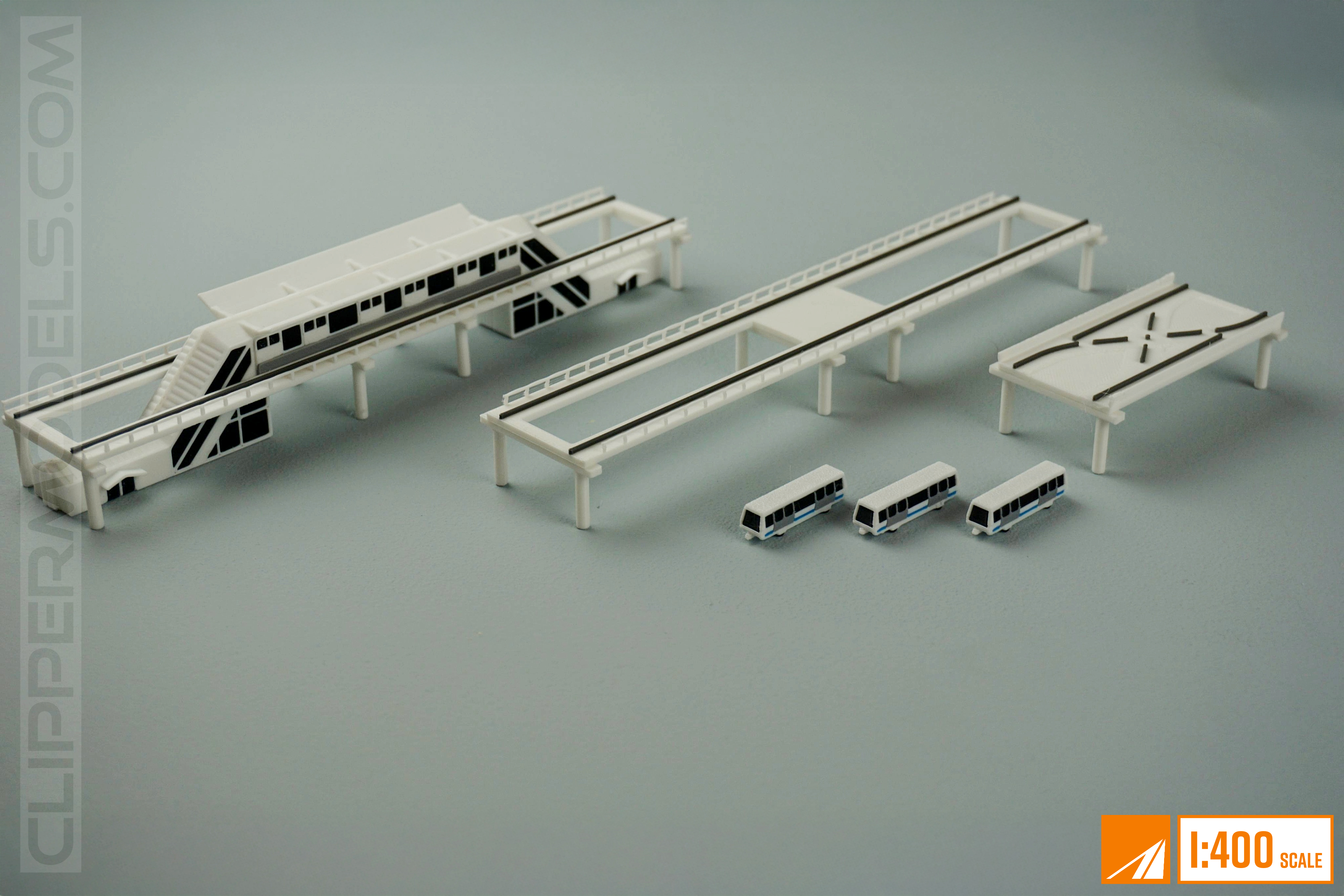 1:400 Automatic People Mover Train (Style 1) | Model Airport Add-on