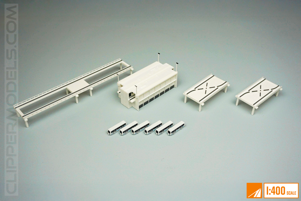 1:400 Automatic People Mover Train (Style 2) | Model Airport Add-on