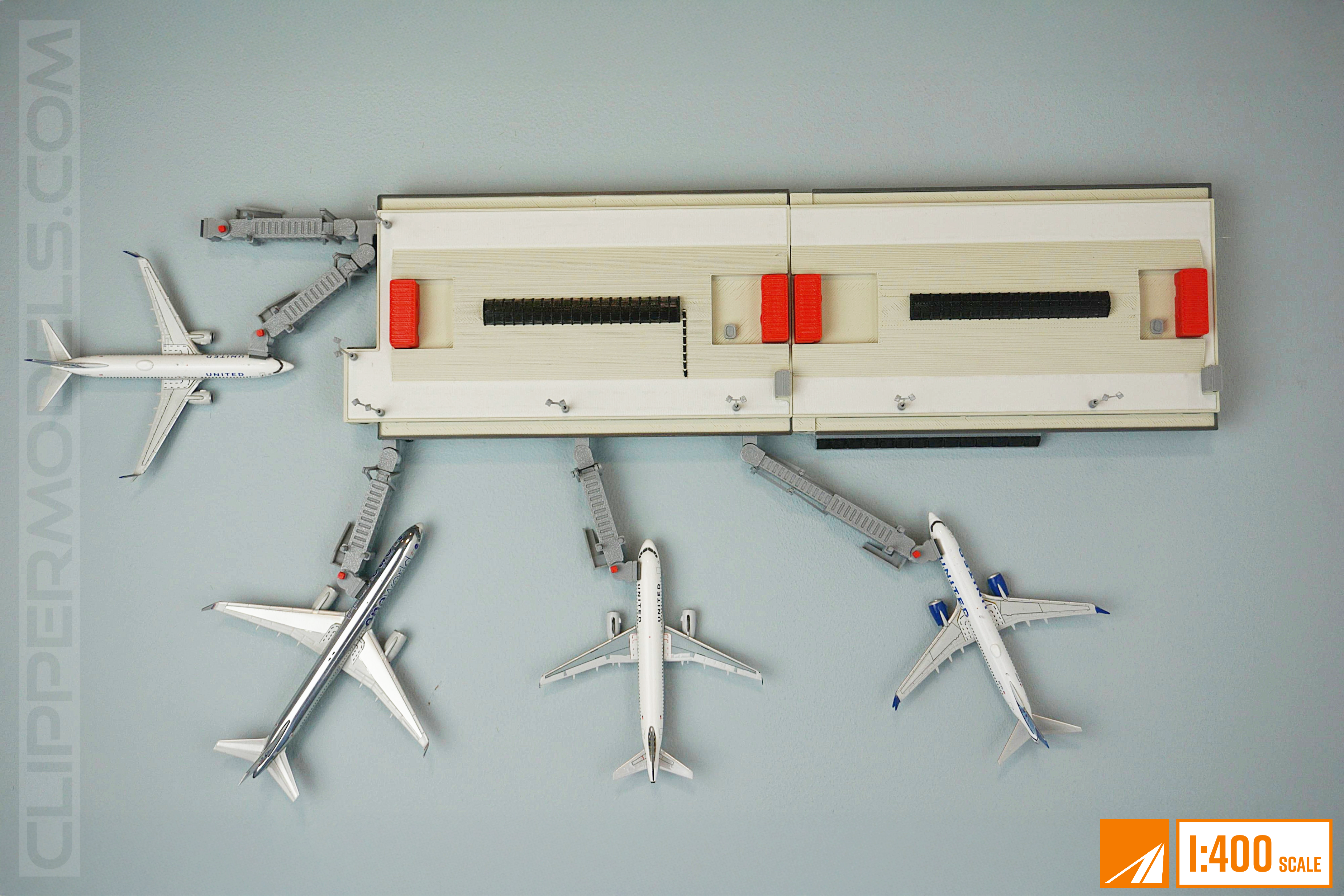 Pittsburgh International Airport | Concourse C section | 1:400 Scale
