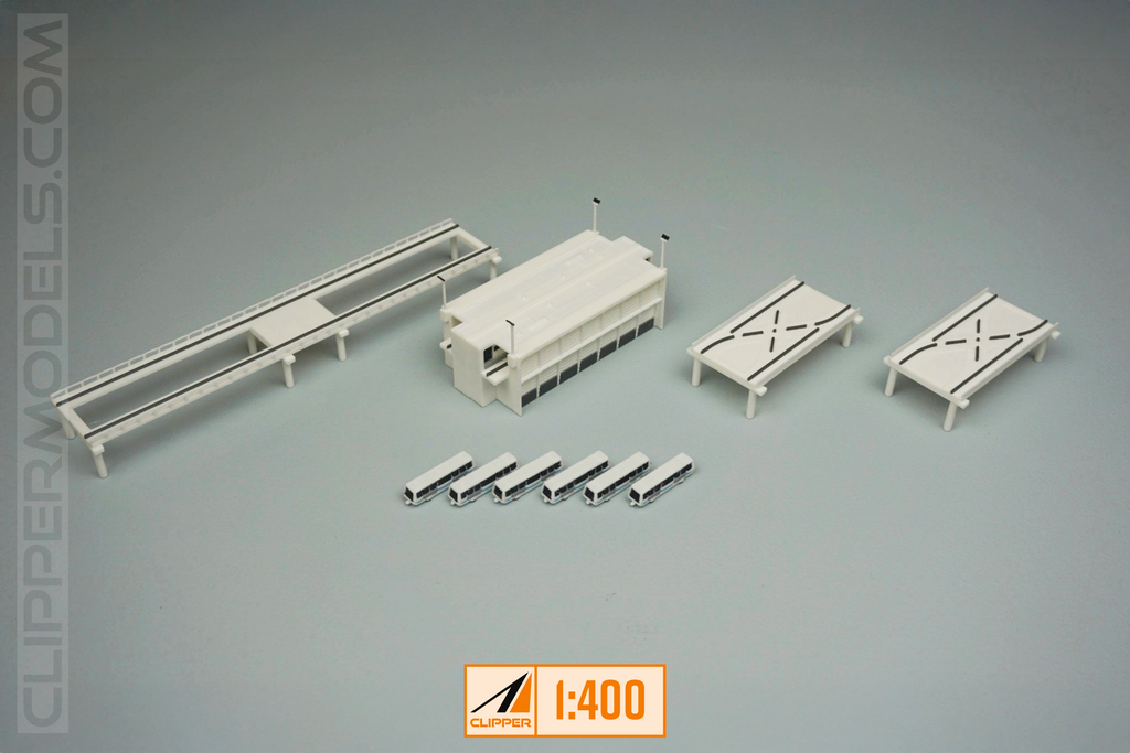 1:400 Automatic People Mover Train | Model Airport Add-on