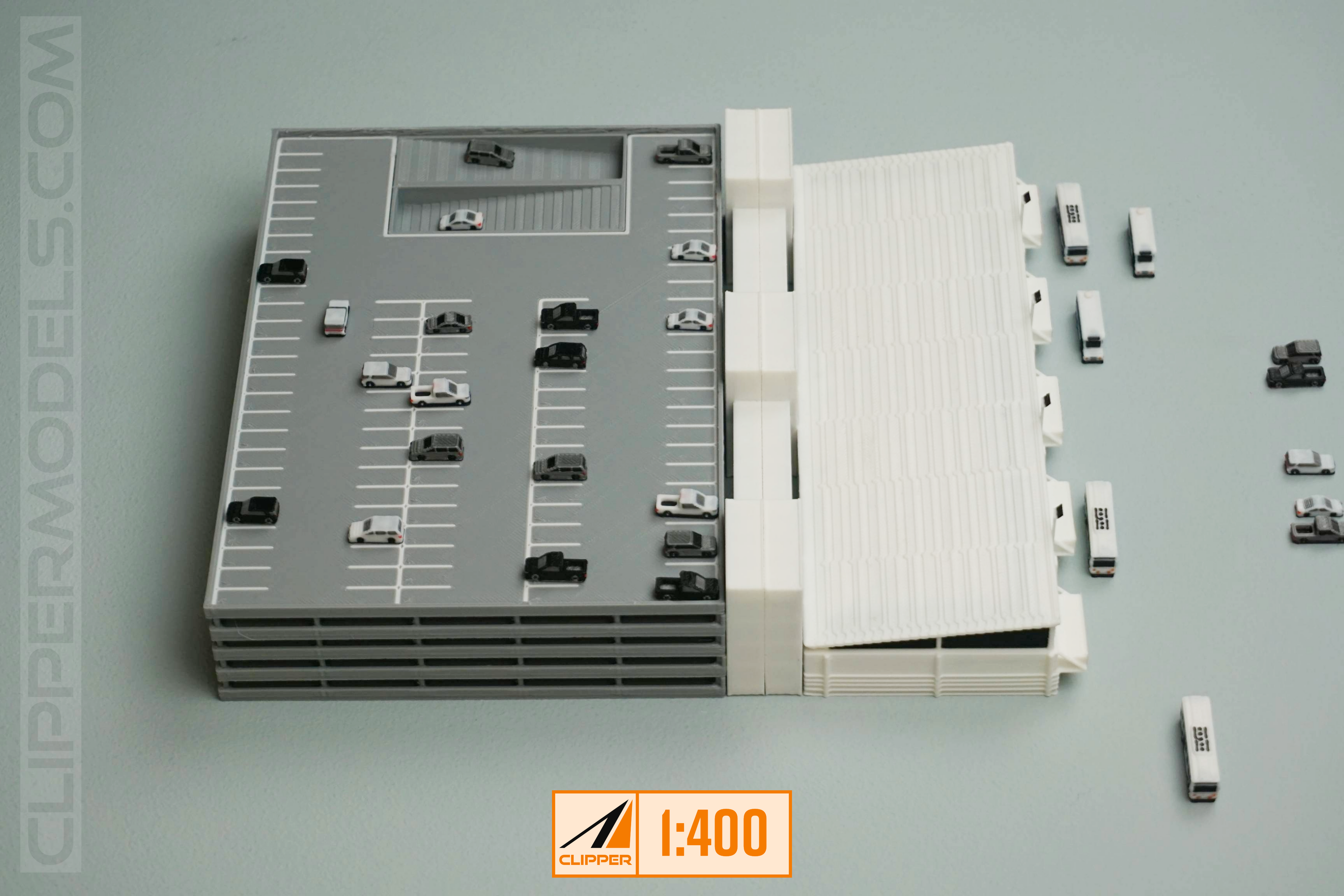 1:400 Rental Car Facility | Model Airport Add-on