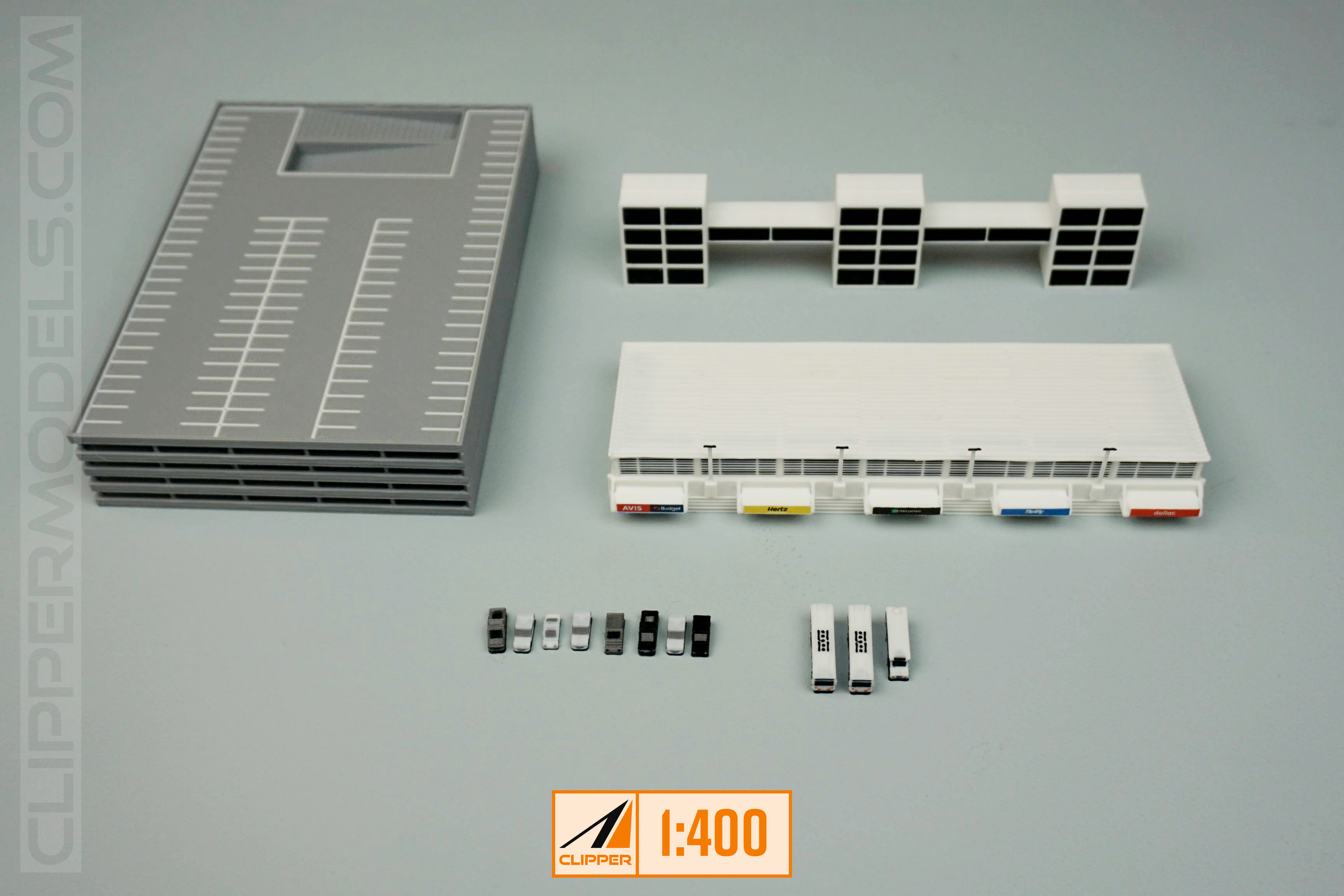 1:400 Rental Car Facility | Model Airport Add-on