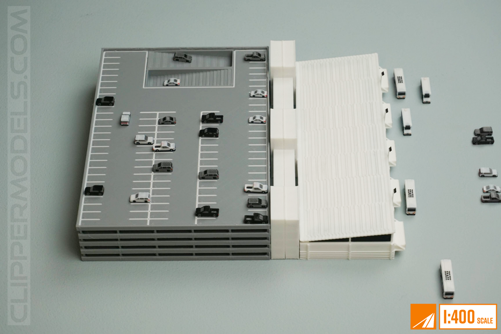 1:400 Rental Car Facility | Model Airport Add-on