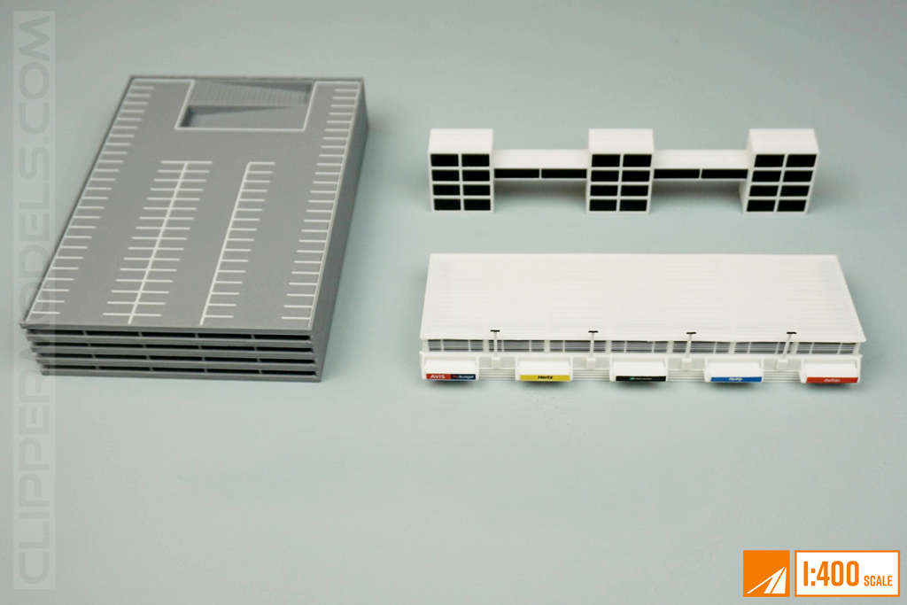1:400 Rental Car Facility | Model Airport Add-on